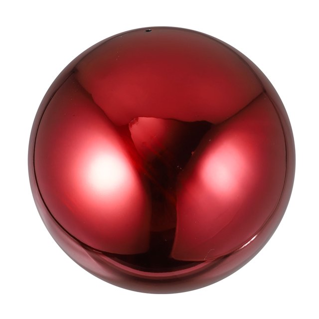 WEUVEB Bola Decorativa Y Reflectante Roja De Inoxidable Para Adornar Jardin Y Patio