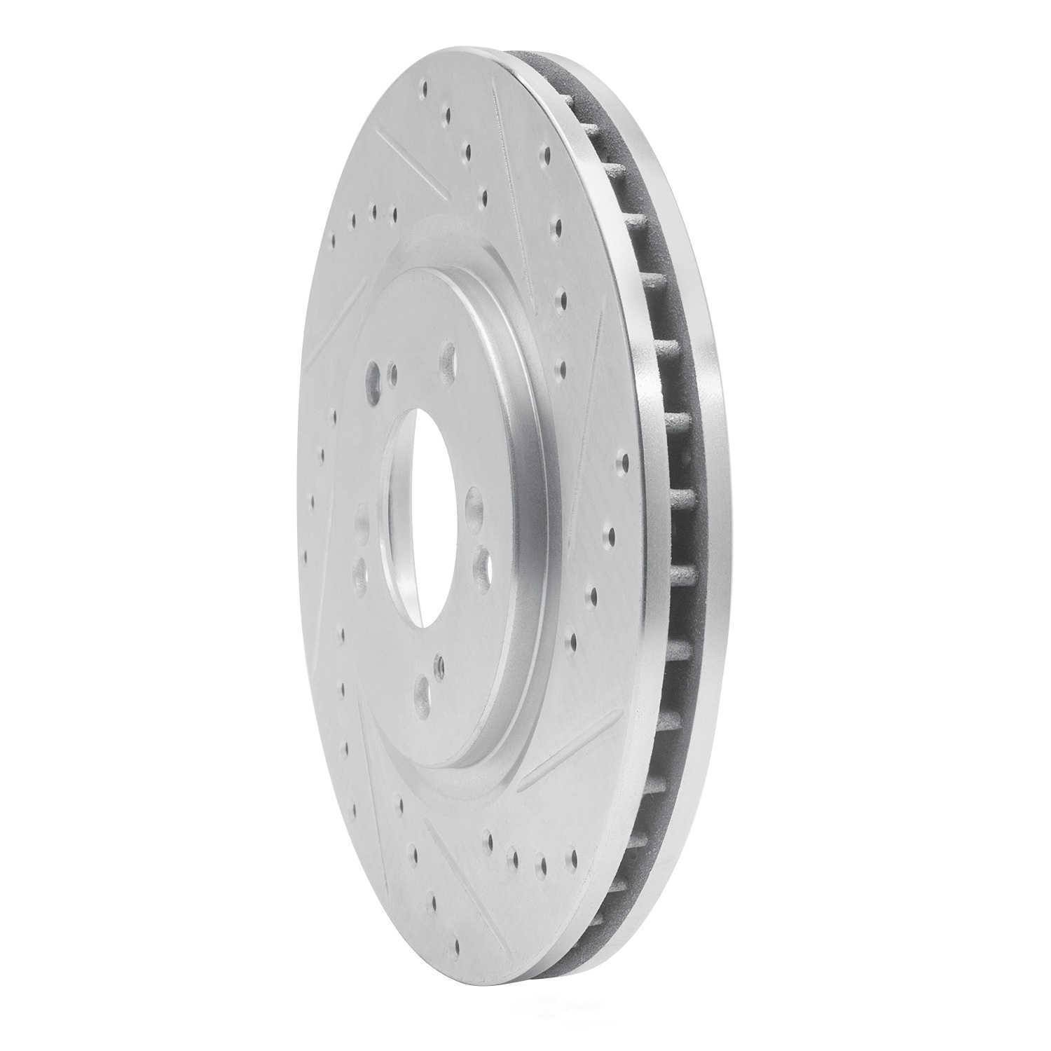 Dynamic Friction Company 631-58011R DFC Brake Rotor - Drilled And Slotted - Silver