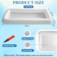 thumbnail image 2 of Yalumo Inflatable Serving Bars 3 Pack, Ice Buffet Salad Trays, Food and Drink Cooler Containers with Drain Plug for BBQ, Picnic, Pool, Party, Luau, Indoor and Outdoor Use, 2 of 7