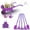 Purple, variant on OUTGOO Kids Gardening Tools Set, 10pcs Kids Gardening Tools with Wheelbarrow, Shovel, Rake, Leaf Rake, Outdoor Toddler Toys Yard Digging Weed Pretend Toys for Boys Girls Age 3+