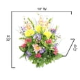 thumbnail image 2 of Admired by Nature GPB4328-YW-RD-PUR Artificial Dahlia, Morning Glory, Ranunculus & Blossom Fillers Mixed Bush, 2 of 4
