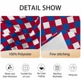 thumbnail image 6 of Round Tablecloth Abstract Modern Waterproof Oil Proof Polyester Table Cloth Cover Decor for Home Dining Outdoor,Patio,Parties, 54" Dia. 4th of July Flag Checkered Red Navy Blue White, 6 of 9