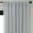 thumbnail image 4 of Heather Grey Faux Linen Room Darkening Curtain (1 Panel), Heather Grey, 50W X 108L, 4 of 12