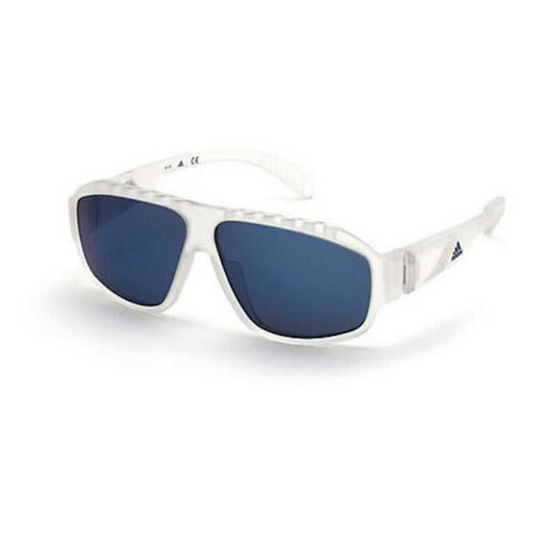 coro Continente musical Adidas Men Sunglasses SP0025 26X Square Clear/Blue Mirrored Aviator 62 10  140 - Walmart.com