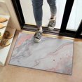 thumbnail image 2 of White Gray Red Marble Pattern Door Rugs,Washable Non Slip Door Mats Indoor,Decorative Door Mats,Entry Mat Indoor for Entrance,Bedroom,Kitchen,Bathroom,16"x24", 2 of 6