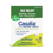 Boiron Gasalia Tablets, Homeopathic Medicine for Gas Relief, Bloating, Pressure, Pain, Discomfort, 60 Meltaway Tablets