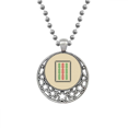 thumbnail image 1 of Mahjong Bar 9 Tiles Pattern Necklaces Pendant Retro Moon Stars Jewelry, 1 of 3
