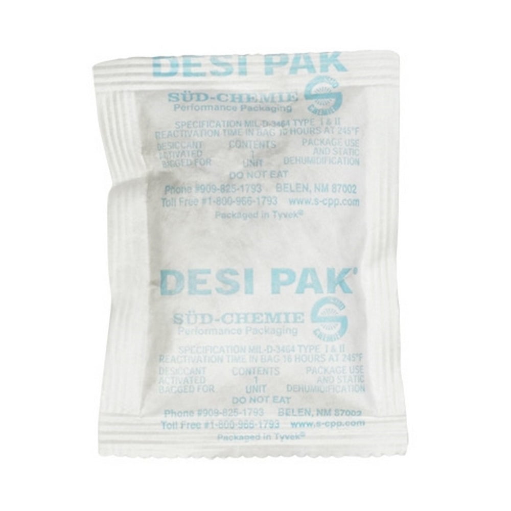 Tyvek Clay Desiccants - 5 Gallon Pail 3" x 4" x 1/4", Case of 300