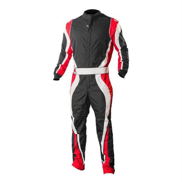 K1 RaceGear 10-SP1-R-2XL Speed 1 CIK-FIA Level 2 Approved Kart Racing Suit - Red, White & Black - 2XL