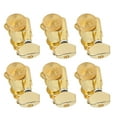 thumbnail image 1 of Guitar String Tuner Peg Set, Electric Guitar Tuner Peg Gold Colour Locking Guitar String Tuning Peg Locking Function  for Electric NH-XF for Beginner 6 Right Peg Set, 1 of 7