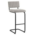 thumbnail image 2 of Modway Parity 30.5" Upholstered Fabric Bar Stool in Black/Taupe (Set of 2), 2 of 10