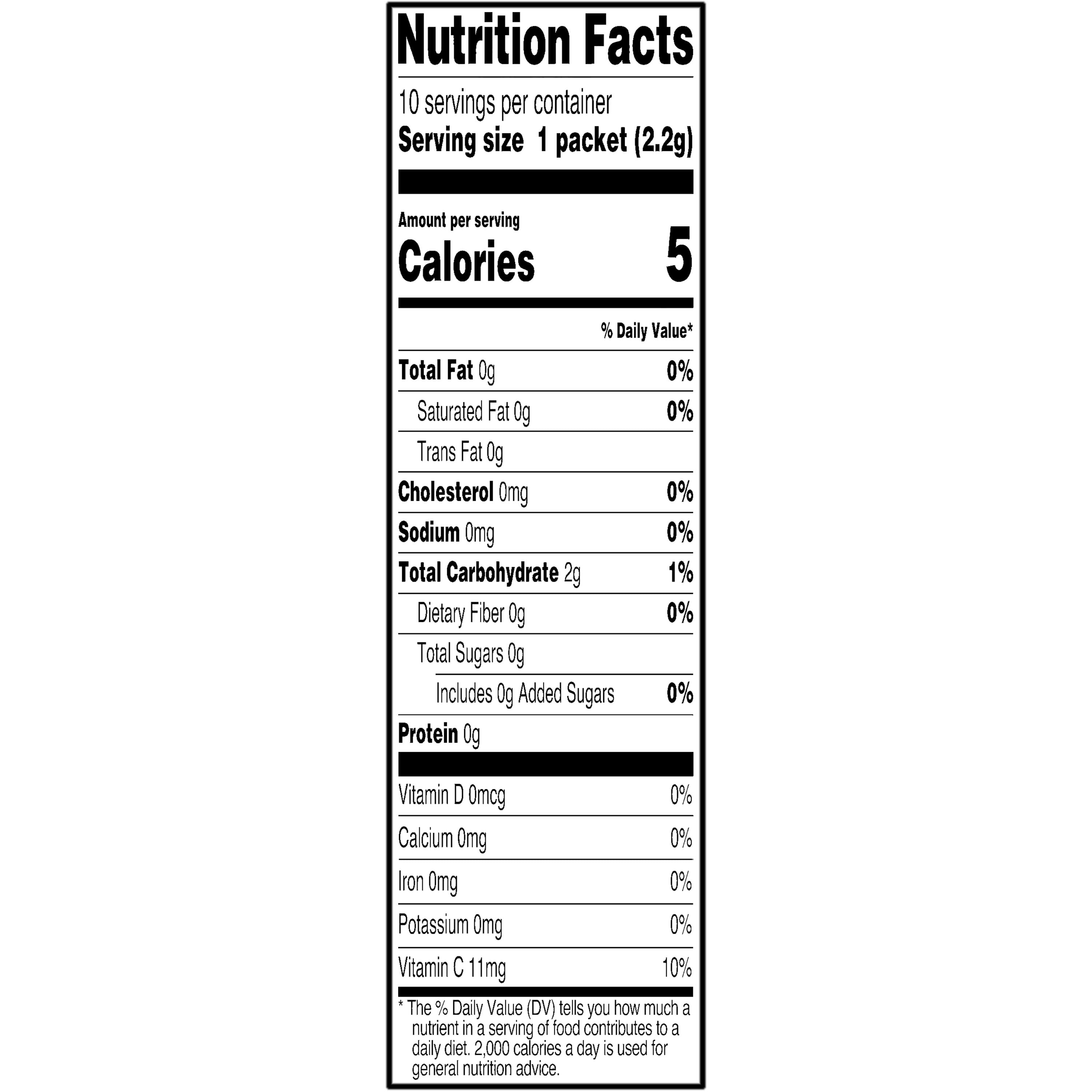 (12 pack) Great Value Sugar-Free Cherry Drink Mix Packets, 0.78 oz, 10 Count