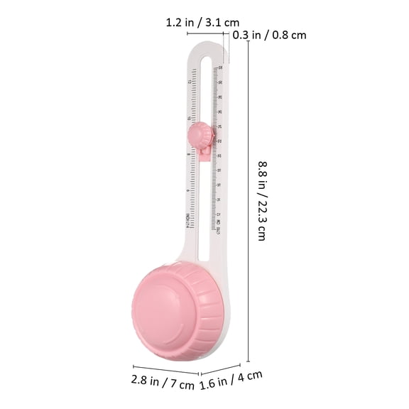 OUNONA 1 Set Circle Cutter Cardboard Cutting Tool Crafting Adjustable Circular Paper Cutter For Scrapbooking With 2 Replacement Parts