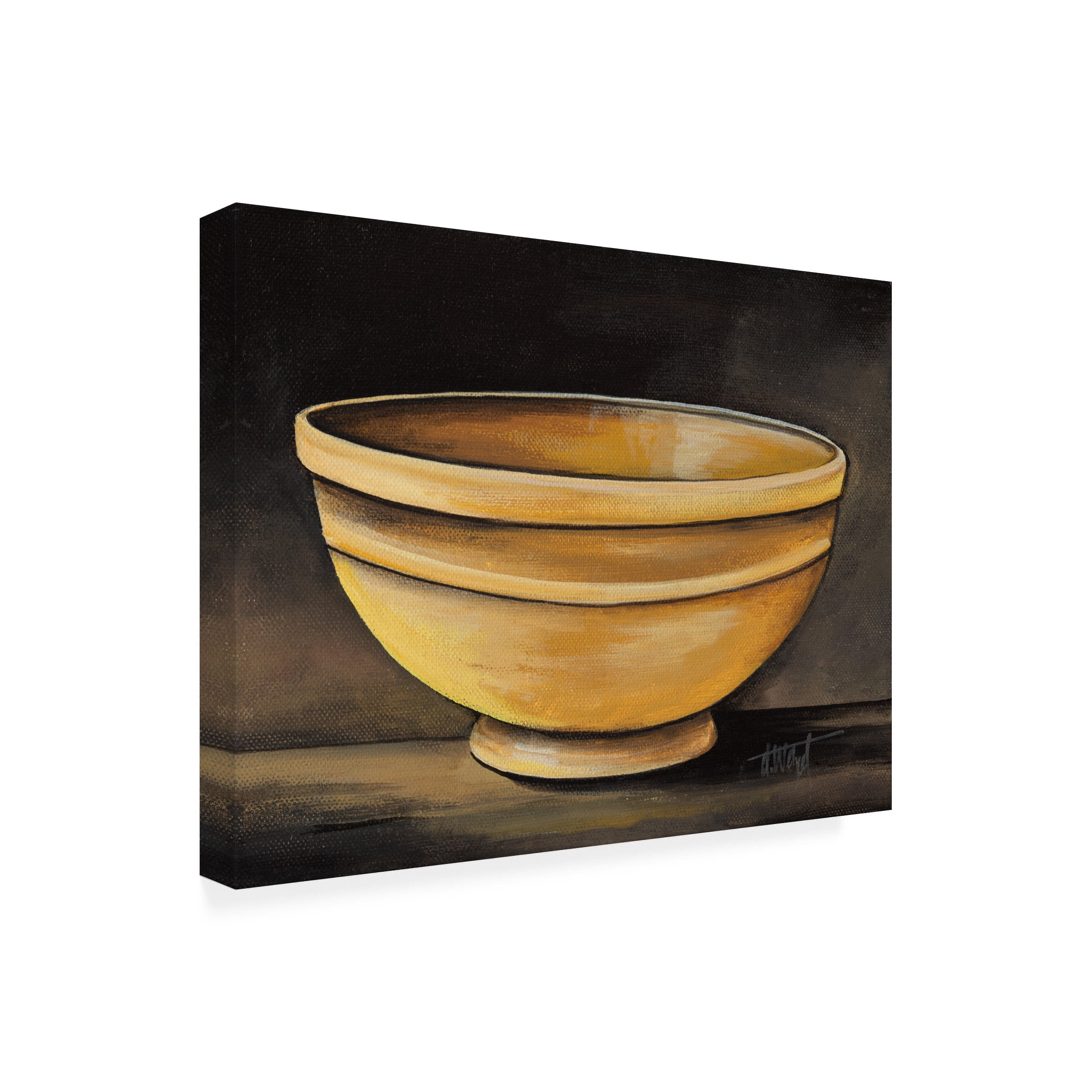 Debbi Wetzel 'Yellow Bowl' Canvas Art