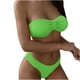 thumbnail image 1 of Cómodo Bikini sin espalda de color sólido para mujer Traje de baño de dos piezas Traje de baño Conjunto de ropa de playa OAVQHLG3B Store  lin121212, 1 of 4