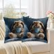 thumbnail image 1 of Fasiaou 3 Counts Artistic Abstract Style Pillow Cover Floral Print Sofa Bedroom Decor Cushion Case Soft Nylon Spandex Washable Home Living Room Accent, 1 of 6