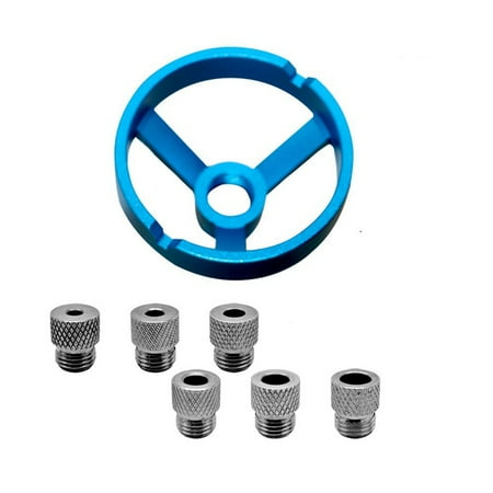 

Center Doweling Jig 5/6/7/8/9/10mm Drilling Guide Vertical Pocket Hole Jig Joinery Dowel Hole Punch Locator Tool Blue
