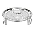 thumbnail image 2 of Gixusil Steamer Rack Stainless Steel Instant Pot Accessories, Silver Cooking Ware Thickened Steaming Rack Stand (10.2 inch/ 26 cm), 2 of 7