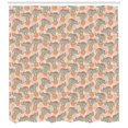 thumbnail image 3 of Circus Shower Curtain, Funny Acrobat Elephants Rolling on the Balls Performing Entertainment Illustration, Fabric Bathroom Set with Hooks, 69W X 84L Inches Extra Long, Multicolor, by Ambesonne, 3 of 3