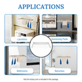 thumbnail image 5 of Wall Mounted Laundry Clothes Storage Drying Rack, Retractable Dryer Hanger White, 5 of 11