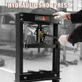 thumbnail image 6 of 20 Ton Hydraulic Shop Press, H-Frame Garage Floor Adjustable Shop Press with Stamping Plates to Bend, Straighten, Or Press Parts, Install Bearings & U-Joints,Black, 6 of 7