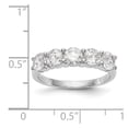 thumbnail image 7 of 14K White Gold Ring Band Wedding Diamond Lab Grown Round, 7 of 7