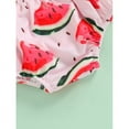 thumbnail image 6 of Viworld Two Piece Bikini Set for Infant Baby Girls Watermelon Print Swimsuit Halter Bowknot Bathing Suit Ruffle Butt Swimwear, 6 of 7