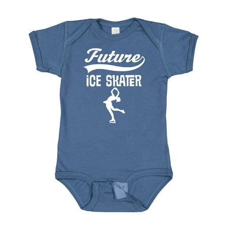 

Inktastic Future Ice Skater Girls Skating Gift Baby Boy or Baby Girl Bodysuit