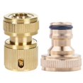 thumbnail image 3 of 8 piezas de conector rápido de repuesto de latón de 3/4 de pulgada y 1/2 pulgada, conector adaptador de ajuste duradero para agua, 3 of 5