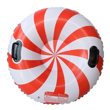 Sunlite Sports 45" Captain Foldable Snow Sled – Reinforced Bottom, Foot Slits, Grip Handles – For Kids & Adults