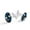 Color 3, variant on Men's Classic Stainless Steel, Black Splash Skull Pattern Cufflinks Business Wedding Shirts, Silver