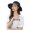 Navy, variant on Sun Hat Wide Brim Sun Protection Knitted Mesh Hat Half Solid Half Mesh Design Breathable Summer Cap for Women Outdoor Navy