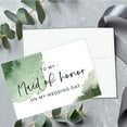 thumbnail image 3 of Koyal Wholesale Wedding Day Gift Cards Set with Envelopes Set of 12, Emerald Green Watercolor, 3 of 5