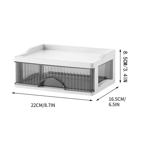 Yhmxh Organizadores y almacenamiento Baúles transparentes para cosméticos, multifuncionales, con cajones multicapa, para escritorio, papelería y otros artículos. Almacenamiento de ducha