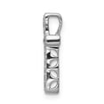 thumbnail image 2 of 14K White Gold Charm Pendant Diamond Round 1 6Ct. Latin Cross Chain Slide, 2 of 4
