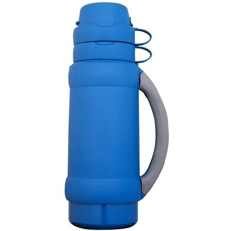 

Thermos 34 oz. Add-A-Cup Glass Beverage Bottle - Brilliant Blue