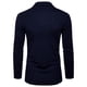 thumbnail image 1 of Hombres Sin bolsillos Cárdigan sólido Turndown Chal casual Chaqueta suelta Slim Fit Pompotops  oipoqjl21582, 1 of 3