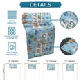 thumbnail image 6 of Blue Children's Day Table Runner 70 Inches, Car Tree Stars Cartoon Modern Art Bed Runner Dresser Scarves Tabletop for Indoor Outdoor Parties/Ceremony/Banquet, 13" x 70", 6 of 9