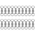 thumbnail image 3 of Terminal de Pêche Émerillons Roulants Connecteur Roulement Émerillon Anneaux Solides Haute Résistance Acier Inoxydable Émerillons Roulants Leurre Connecteurs, 3 of 5