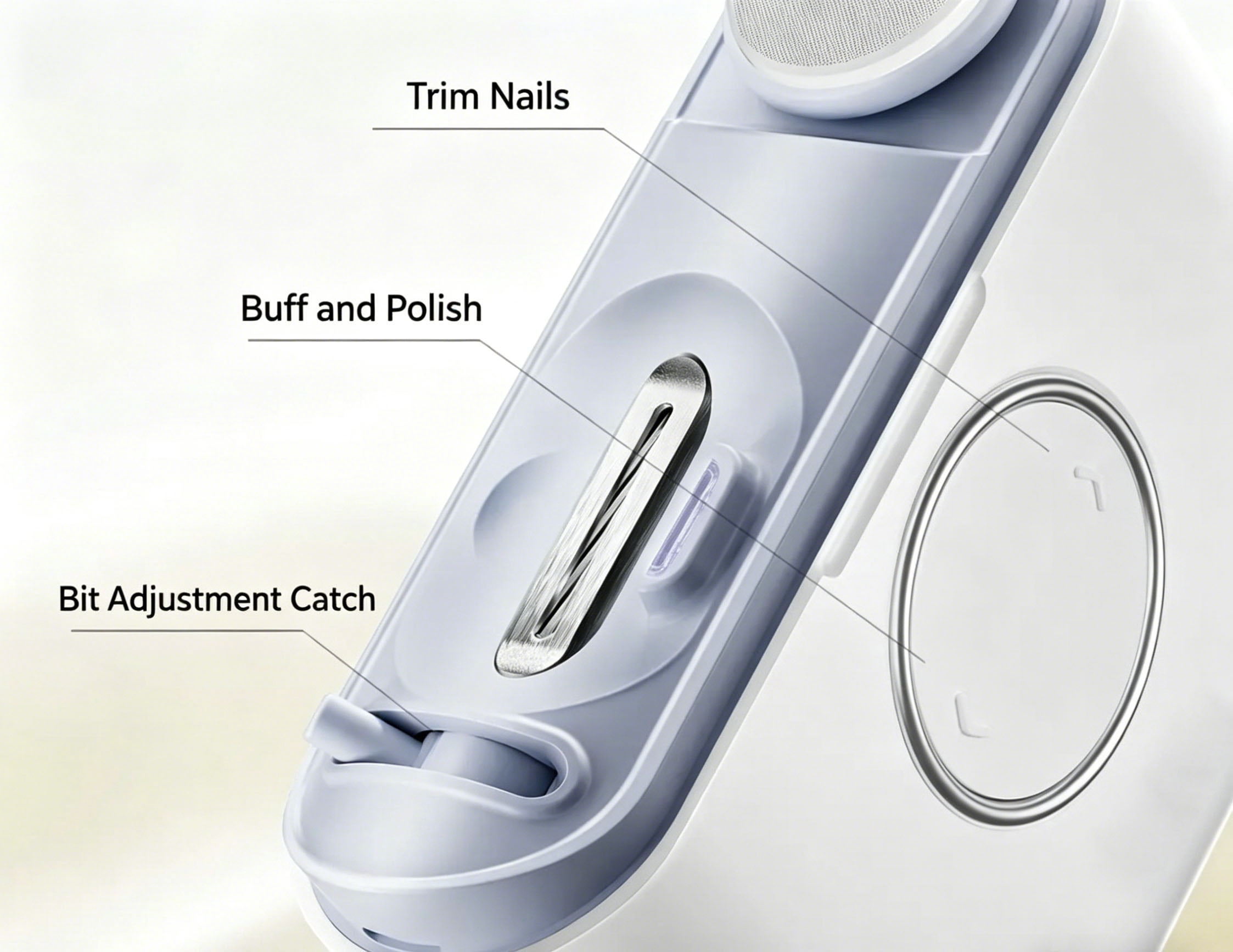 Electric Nail Clipper 4 Modes Safe Trimmer Polishing Tool for Baby Kids Adults Seniors Home Use