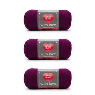 Red Heart With Love Sweet Pink Yarn - 3 Pack of 198g/7oz - Acrylic - 4  Medium (Worsted) - 370 Yards - Knitting/Crochet