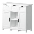 thumbnail image 7 of Aukfa Wood Accent Cabinet, Sideboard Storage CabinetW/ 2 Door for Hallway Entrance Home Decor,White, 7 of 7