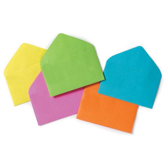 No. 63 Mini Envelopes (2 1/2" X 4 1/4") - Pack of 25 Assorted Envelopes (b00701)