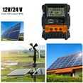thumbnail image 4 of FLhrweasw Controlador Carga Solar LCD USB Dual 12V 24V Regulador Panel Solar (20A), 4 of 9
