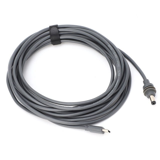 High-Performance USB-C to DC Power Cable for Mini Dish Antennas, 100W PD Input, Waterproof Connector, 1M Length, Compatible with 65W+ PD Chargers, Durable & Portable Design.