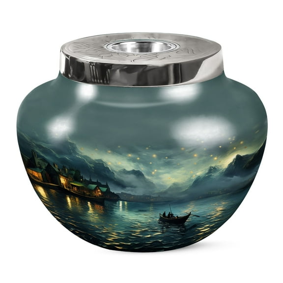 KARYLIZ Mountains Adult Urn - Urn For Human Ashes Adult - Unique Urn For Human Ashes (Size - 10 INCH)