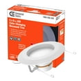 thumbnail image 5 of Commercial Electric 5/6 in. Integrated LED Matte White New Construction or Remodel Recessed Trim with Adjustable Color Temperature, (1-Pack), 5 of 15