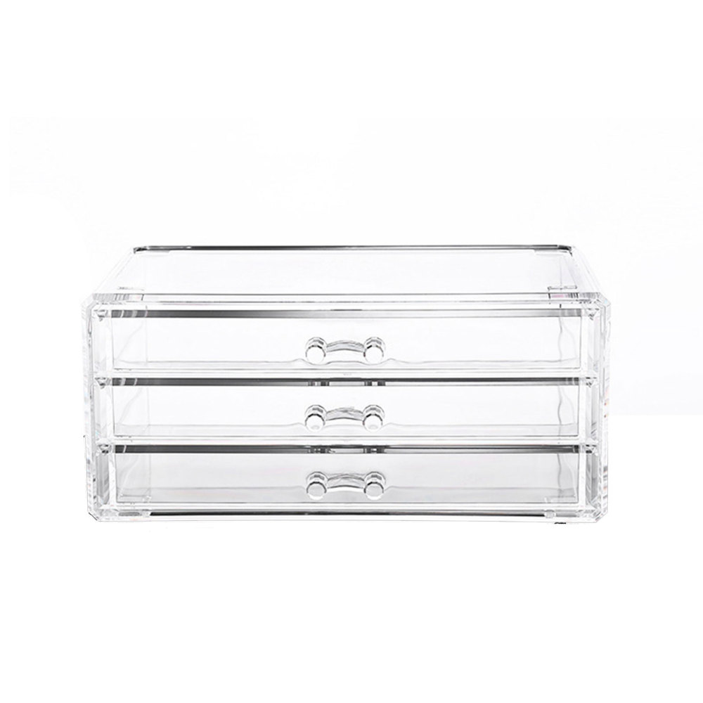 Clear Plastic Storage Drawers Multi Purpose Desk Organizer for Snacks Stationery Makeup