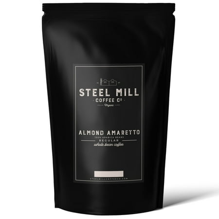 Steel Mill Coffee Co. Almond Amaretto Flavored Coffee | 12 Pods Compatible With Keurig / Drip Grind / Regular | ORIGIN: Grown in Colombia