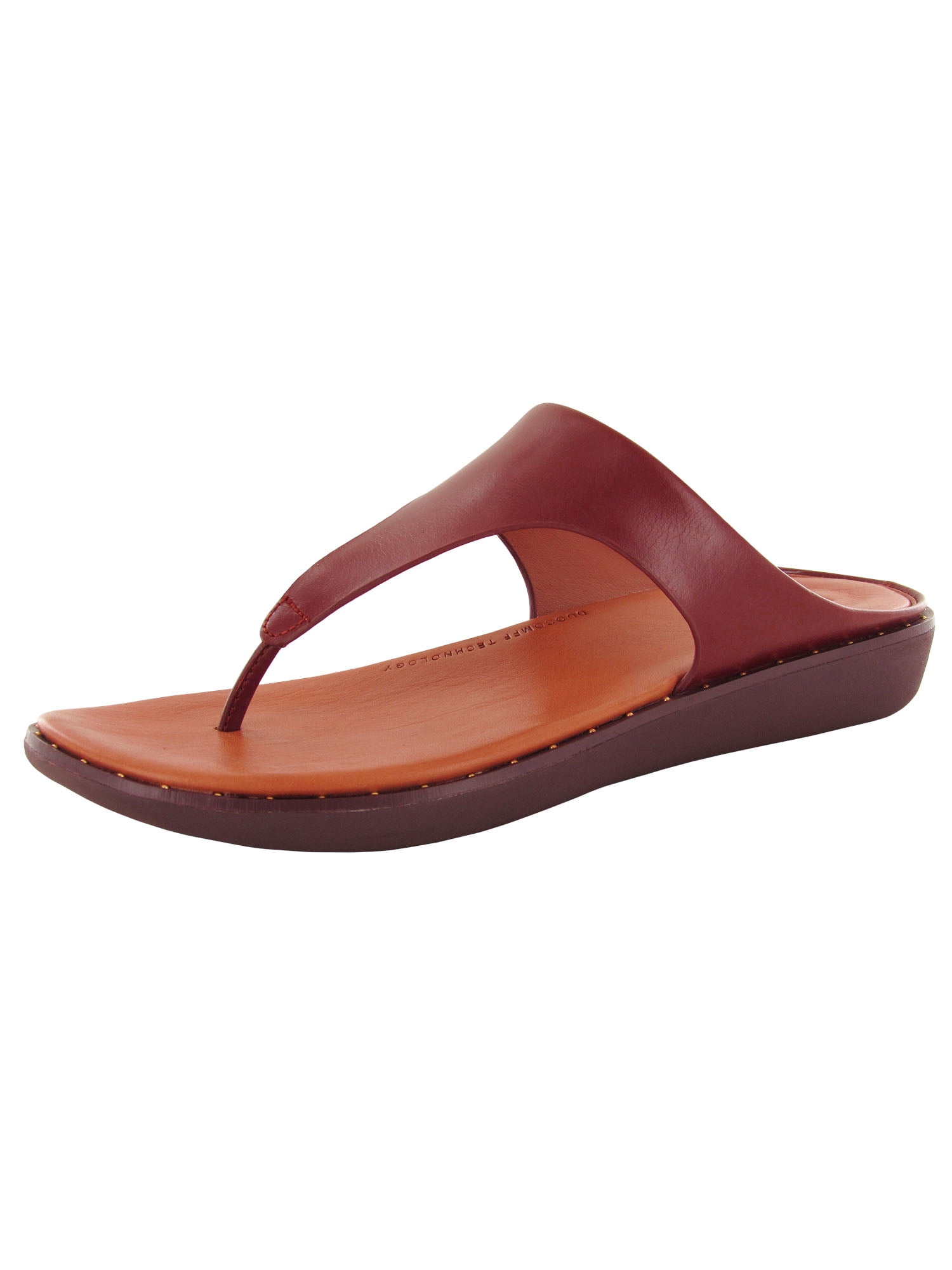 Fitflop Womens Banda Glitz Toe Thong Sandal Shoes, Berry, US 9
